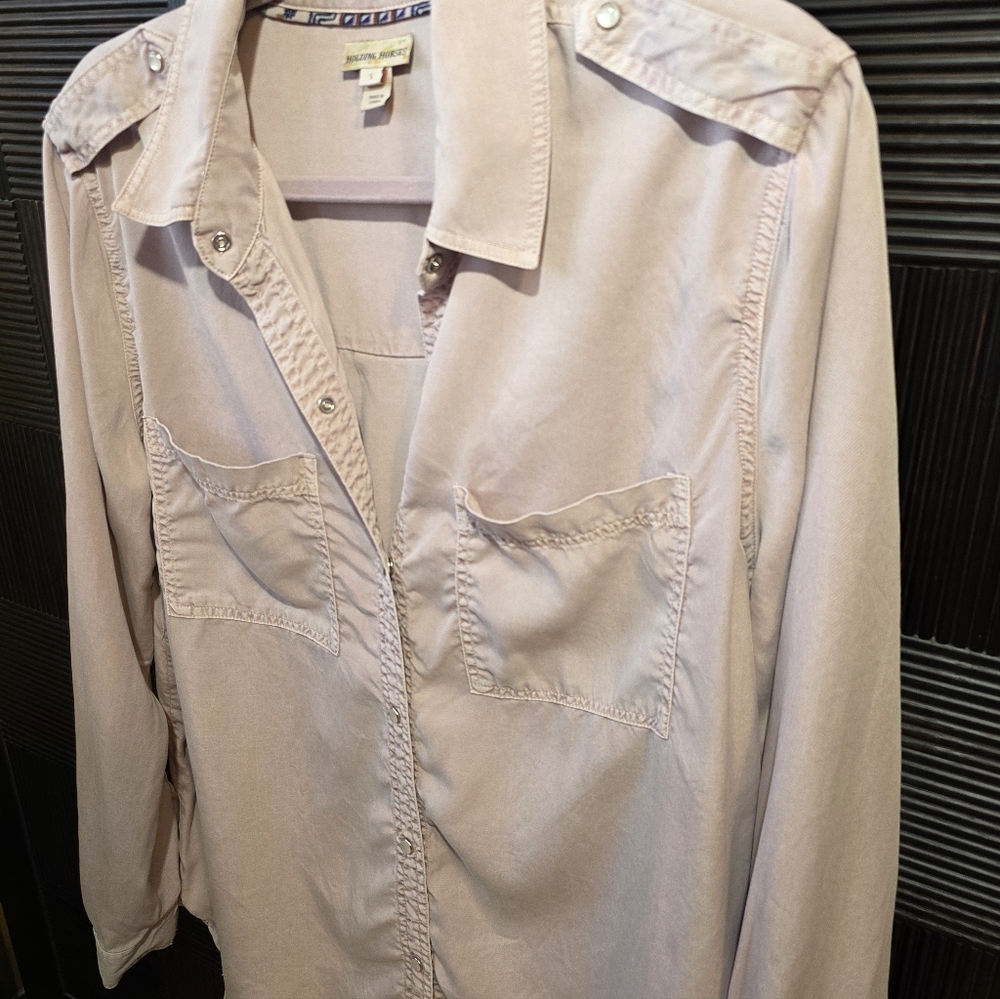 Anthropologie Holding Horses Pearl Snap Utiliy Shirt - Picture 7 of 12